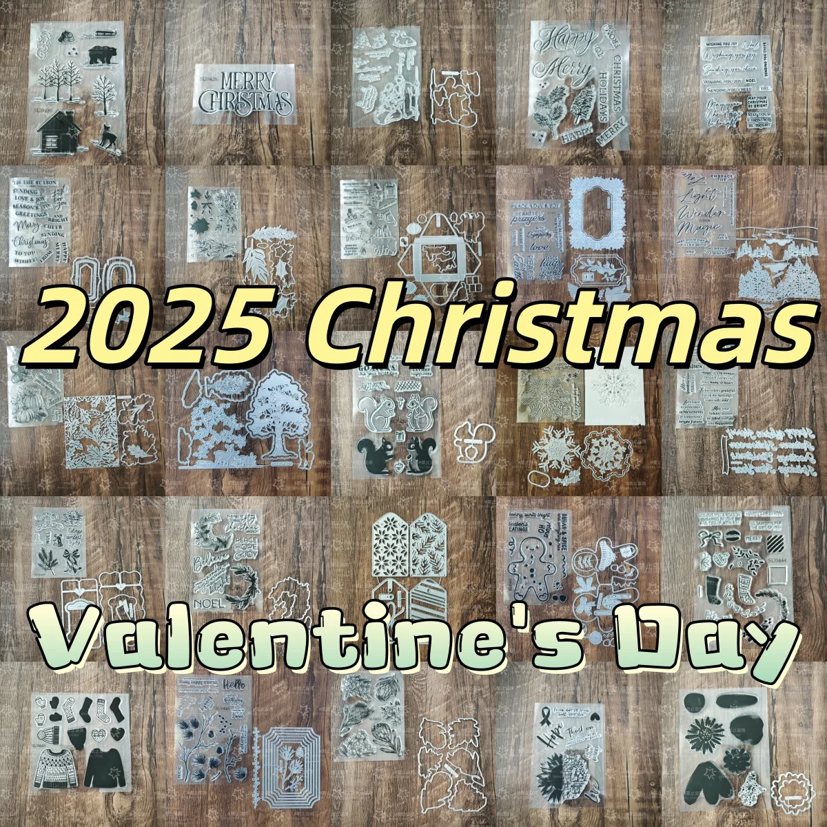 Christmas Gingerbread Snowy Blossoms Tags Autumn Stamps Cutting Dies Stencil Hot Foil For DIY Scrapbook Diary Valentine New