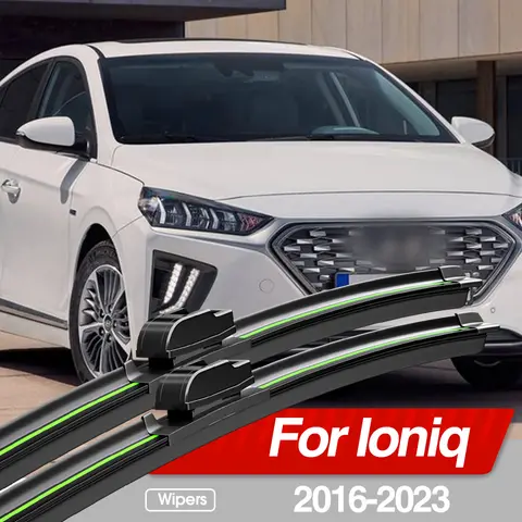 Hyundai Ioniq 2016-2023 앞 유리 와이퍼 블레이드 2pcs 앞 유리 창 액세서리 2017 2018 2019 2020 2021 2022