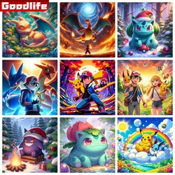 Pokemon Pikachu 5D DIY Diamond Painting Cute Cartoon 2024 New Arrivals Cross Stitch Kit Mosaic Embroidery Home Decor Kids Gift
