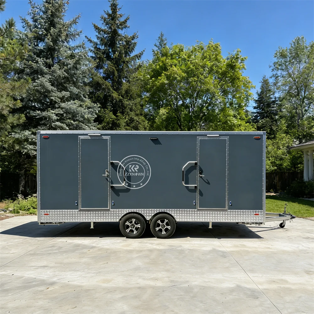 

Portable Toilet And Shower Room Mobile Restroom Trailer Custom Luxury Bathroom Washroom Camping Toilet Trailer for Events