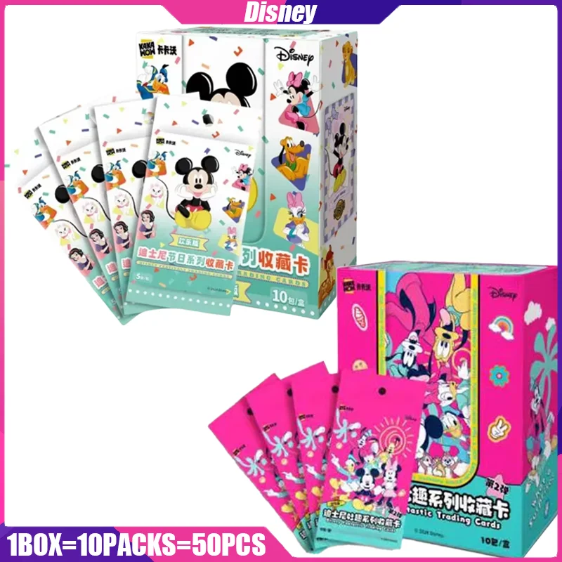 

Kakawow Mickey Mouse Anime Figures Cards Minnie Mouse Mysterious Box Playing Games Collectible Cards Toys Gifts for Children