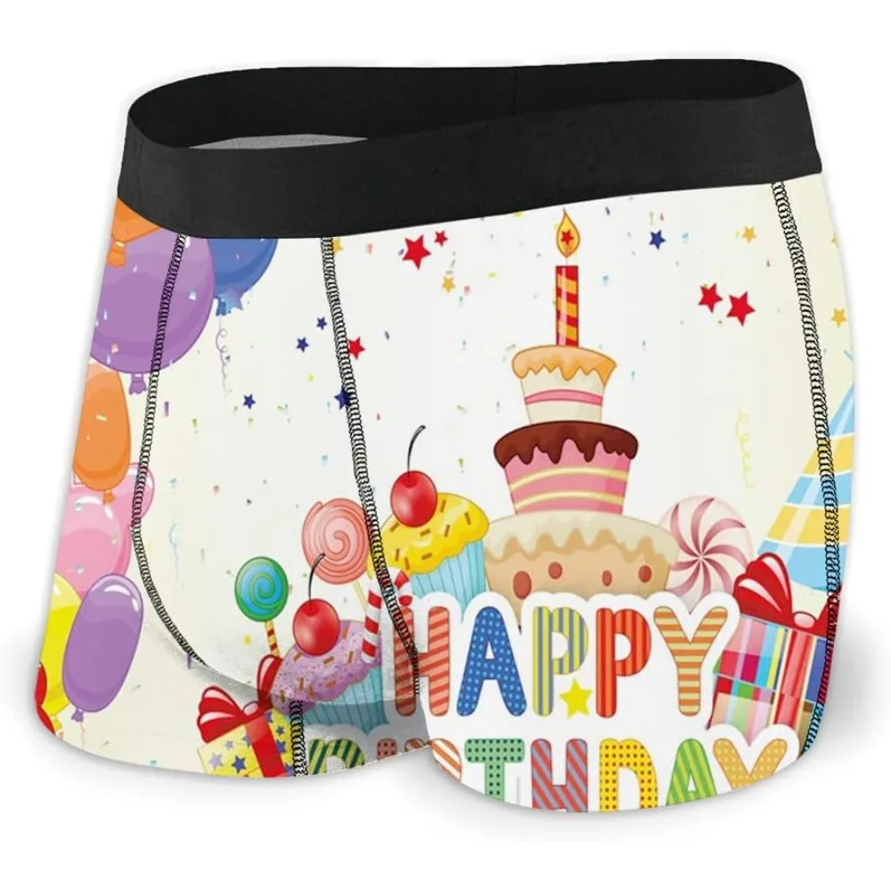 

Boxer Briefs For Men Pack,Cool Moisture-Wicking Underwear,Polyester No-Ride-Up For Men