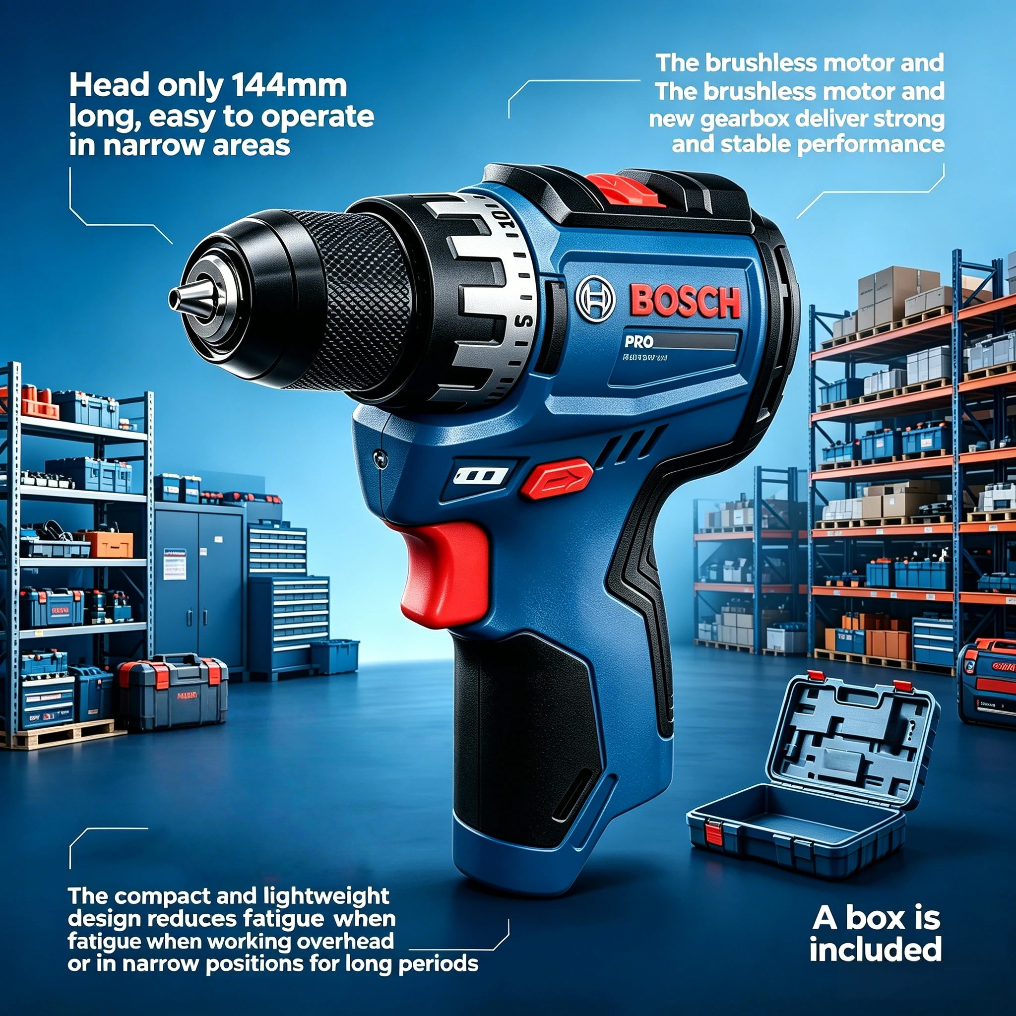 BOSCH GSR12V-31 12V Cordless Drill Driver Bare Tool Compact Wireless Electric Screwdriver Power Drill