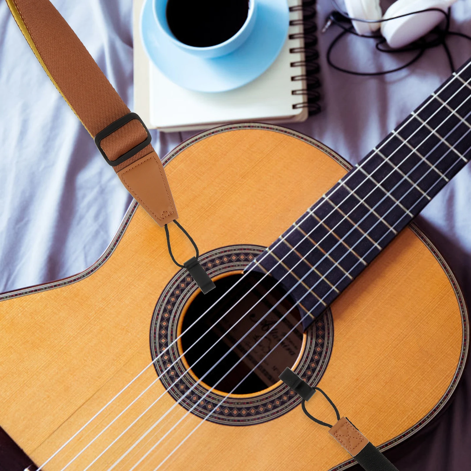 

Guitar Strap Ukulele No Drill Adjustable Ukelele Straps for Adults Universal Shoulder Coffee Padded Child