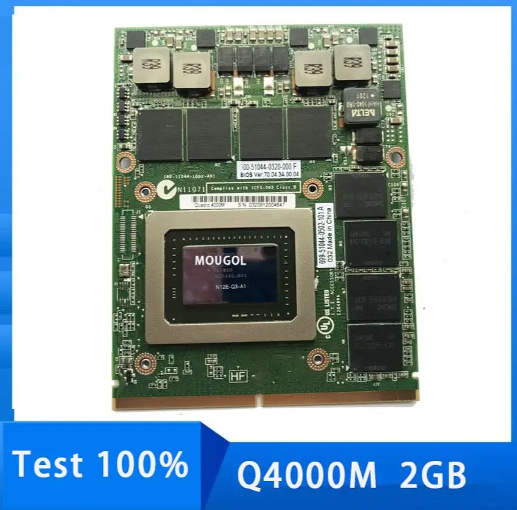 

Quadro 4000M Q4000M 2G CN-0HGXY3 HGXY3 Video Vga Graphic Card N12E-Q3-A1 for Dell m6600 m15x Hp 8740W 8760w