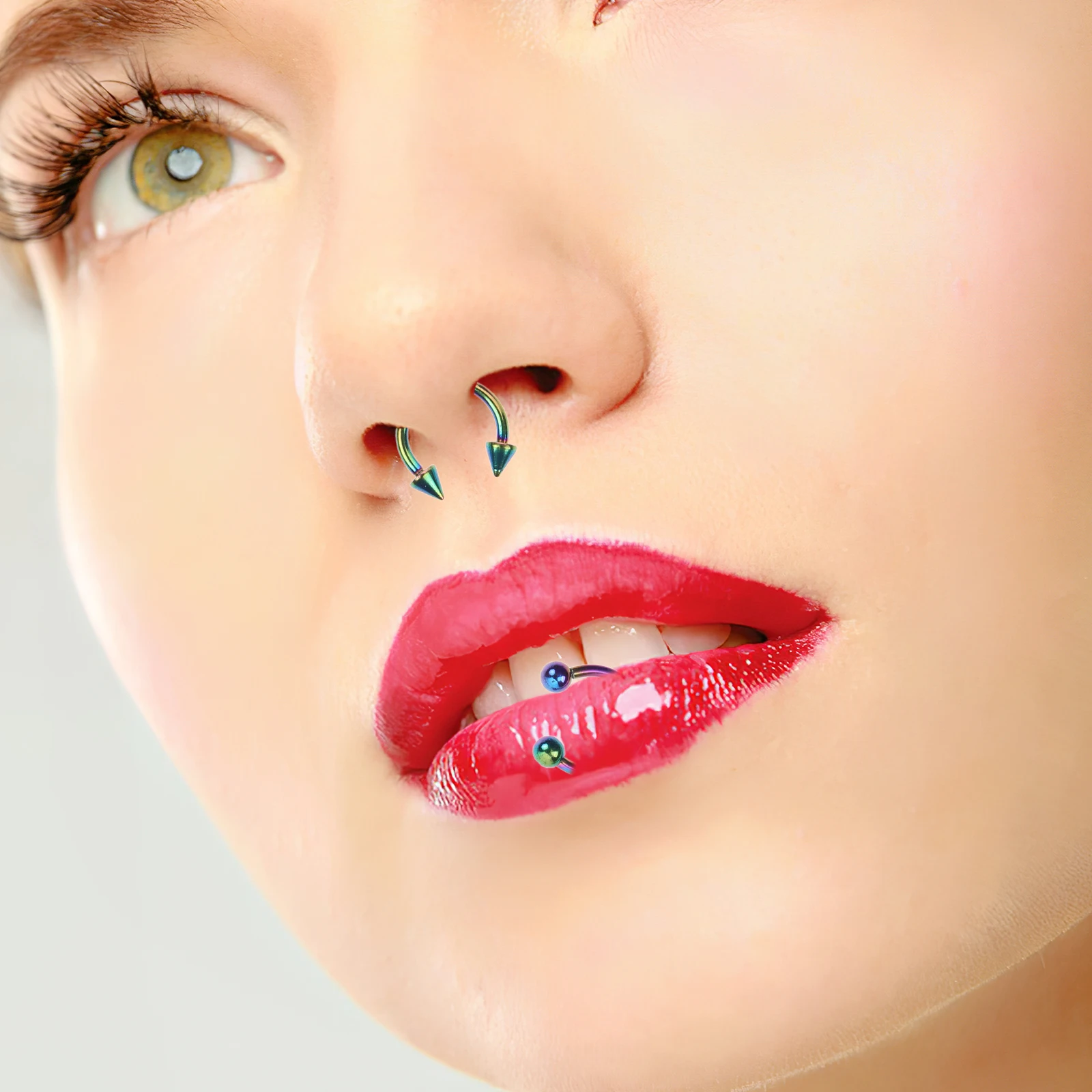 

Nose Ring Piercing Kit Stainless Ear Studs Set Body Jewelries Delicate Charms Safe Easy Great Gift Birthday Festival Daily Use