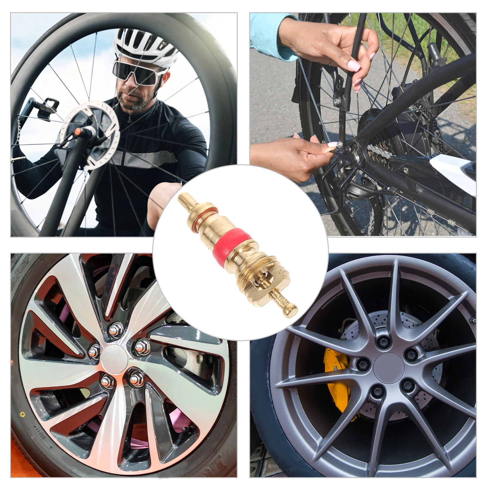 

50Pcs High-Quality Valve Stem Core Replaceable Bike Accessory Compact Reusable Design for Road Bike and Motorcycle Use