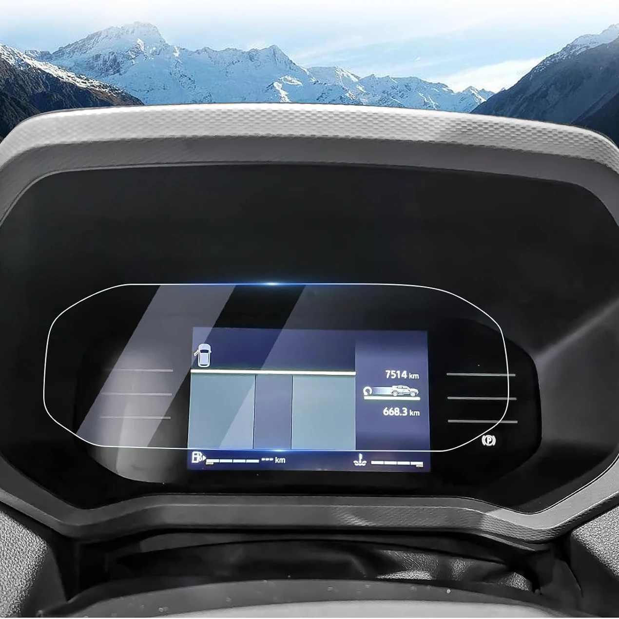 Protection d'écran de navigation PET 7 pouces pour Dacia Duster 3 2024 2025 Protection d'écran transparente Panneau d'instruments numérique