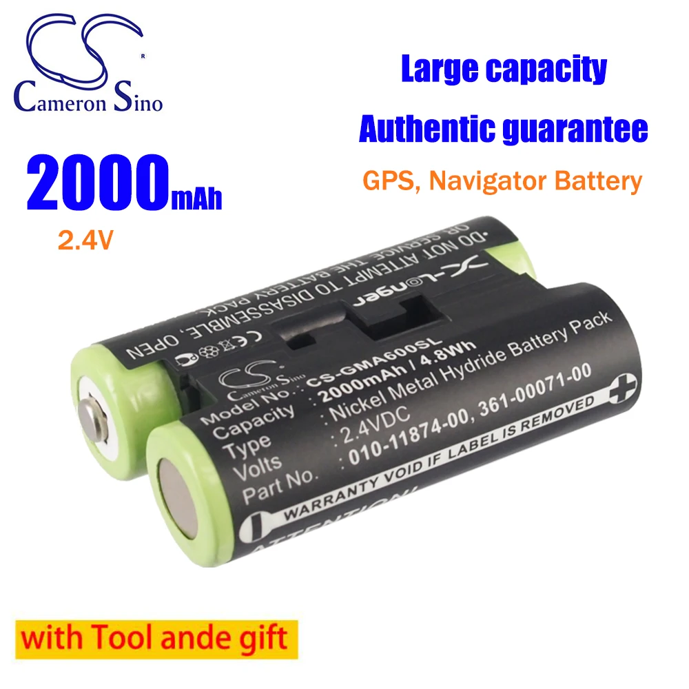 GPS, Navigator 2000mAh Battery 010-11874-00 for Garmin Oregon 600 Oregon 600t Oregon 650 Oregon 650t Striker 4 PSMAP 64