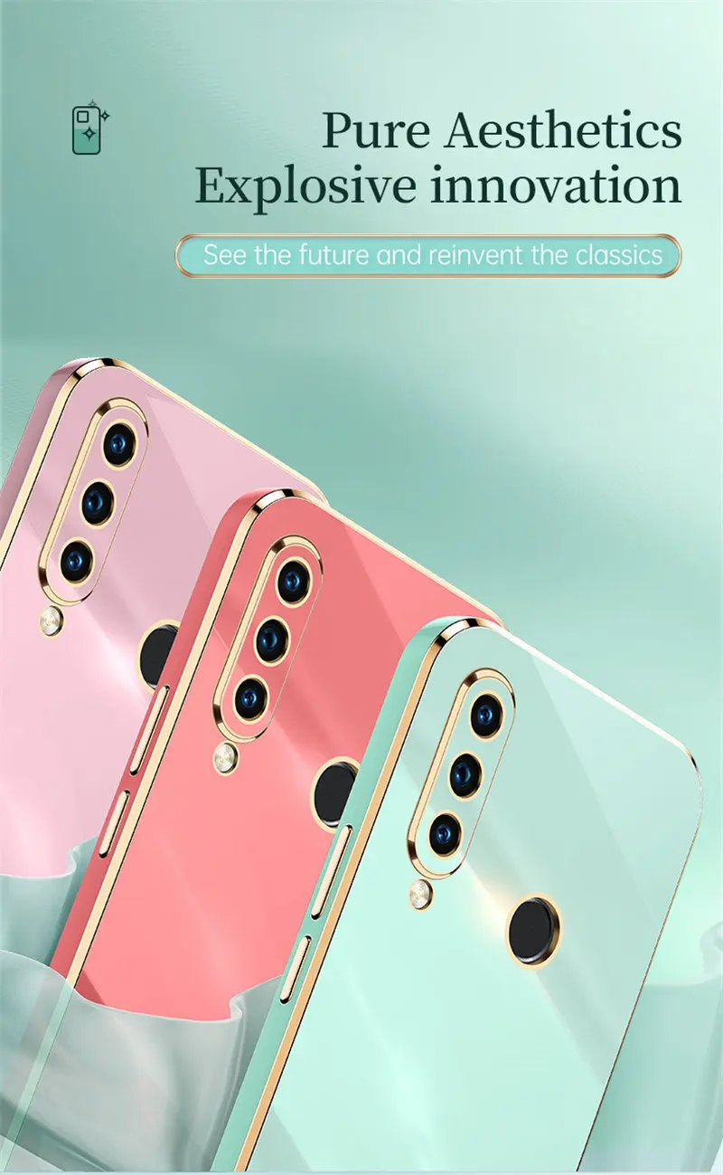 Plating Silicone TPU Case For Huawei P30 Lite MAR LX1A Shockproof Soft Back Cover Coque for Huawei P30Lite MAR-LX1A Phone Bags