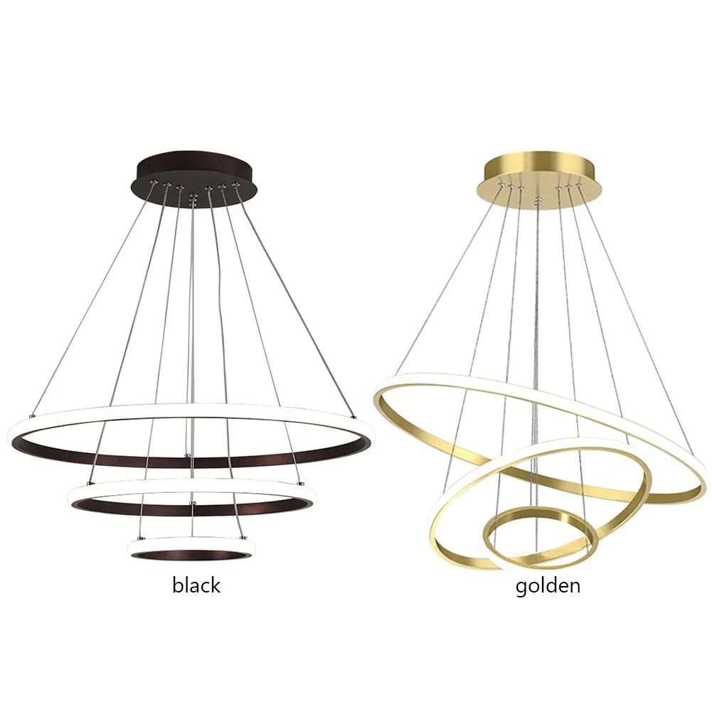 

Simple Modern LED Pendant Chandelier High Brightness Adjustable Hanging Lamp for Living Room Dining Room Bedroom Decor