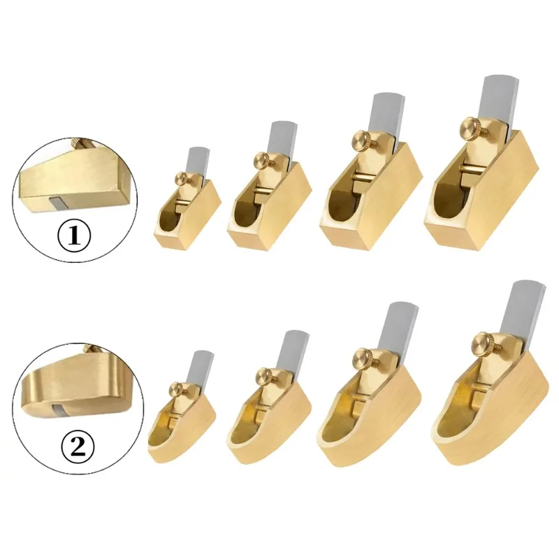 Four sizes of precision tools for instrument making, woodworking brass violin, flat convex flat bottom, high-speed steel blades