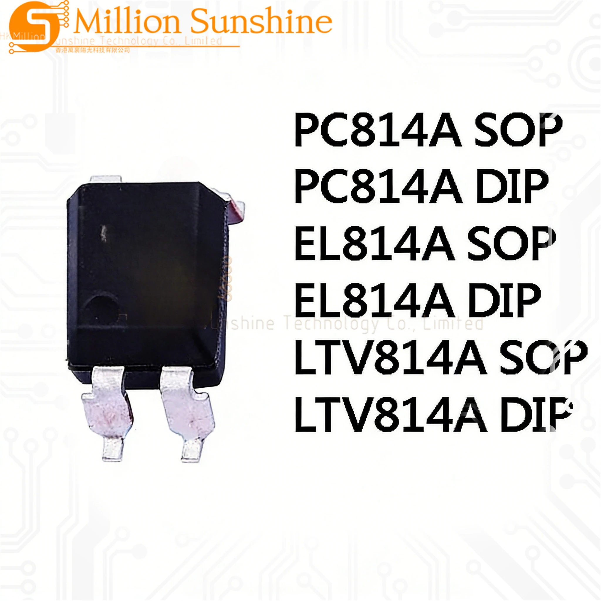 50pcs PC814A PC814 EL814A EL814 LTV814A LTV814 B-C-D Imported Chip SOP Direct Insert DIP Optocoupler IC Chip Stock