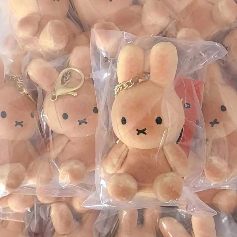 Miffy Rabbit Kawaii Anime Cartoon Ccute Butter Miffy Burnt Bread Pendant Authentic Good Looks Girls Birthday Gift Plush Doll