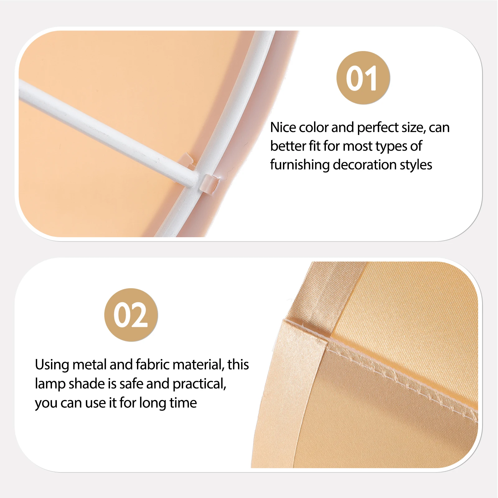 

Sturdy Cloth Lampshade Fabric Lamp Shades for Floor Wall Chandelier Table Light Home Bedroom Living Room Dust Insect Protection