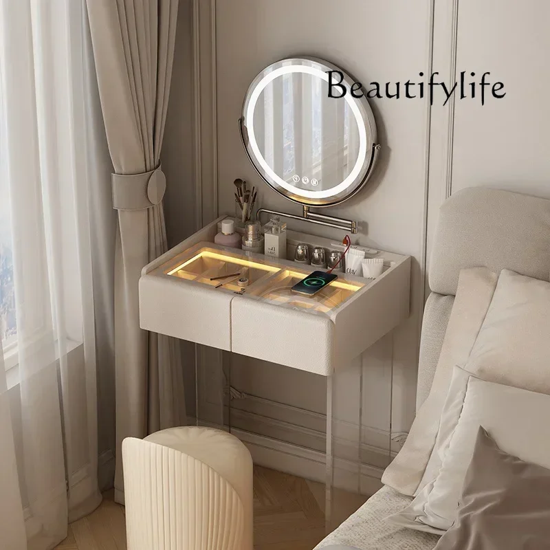 Bedroom dressing table, desk integrated high-end makeup table, European-style room dressing table 60 cm wide