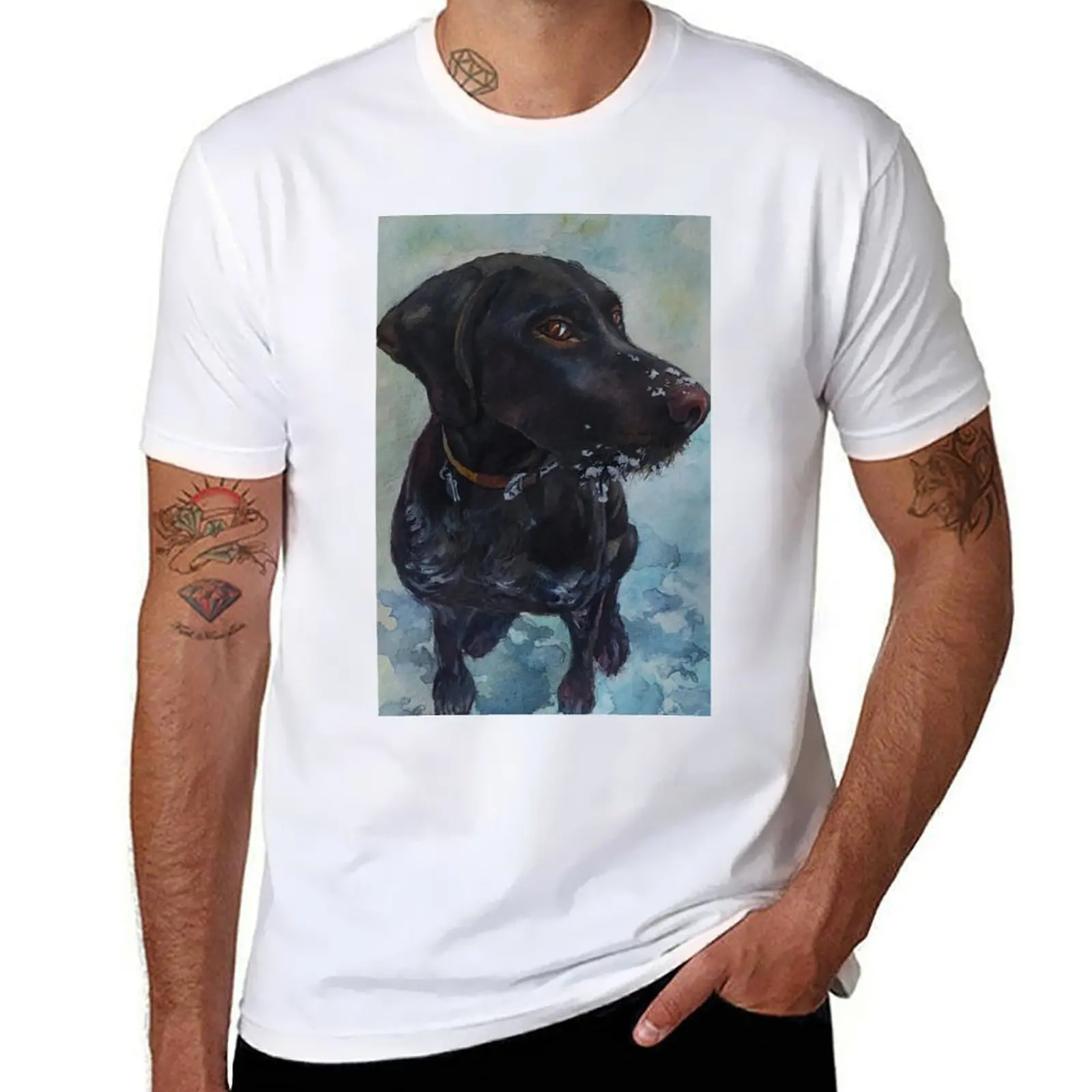 

valentines day dog T-Shirt man t shirts cotton cotton tshirt 100% T-Shirt