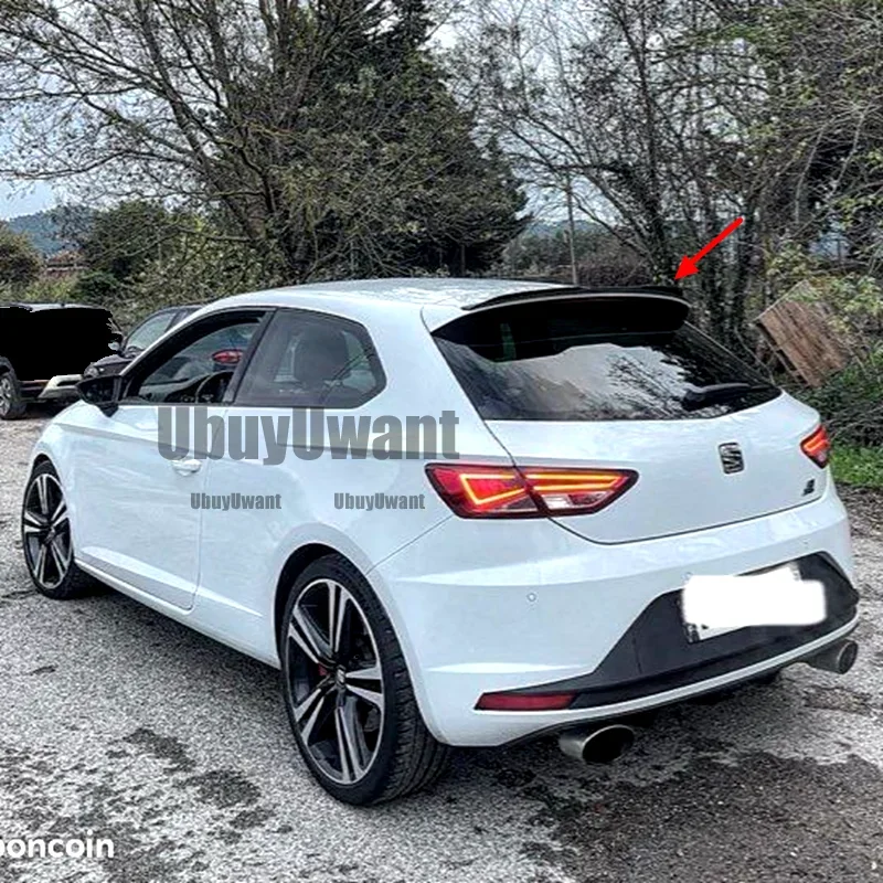 For Seat LEON 1P 5F MK3 for ST Cupra TGI _ FR Hatchback 2013-2024 Car Tail Wings Fixed Wind Spoiler Rear Wing Bodykits Tuning