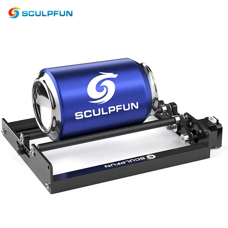 

2022 NEW Laser Rotary Roller Laser Engraving Y-axis Roller 360° Rotating for 6-150mm Engraving Diameter for Cylinders Objects