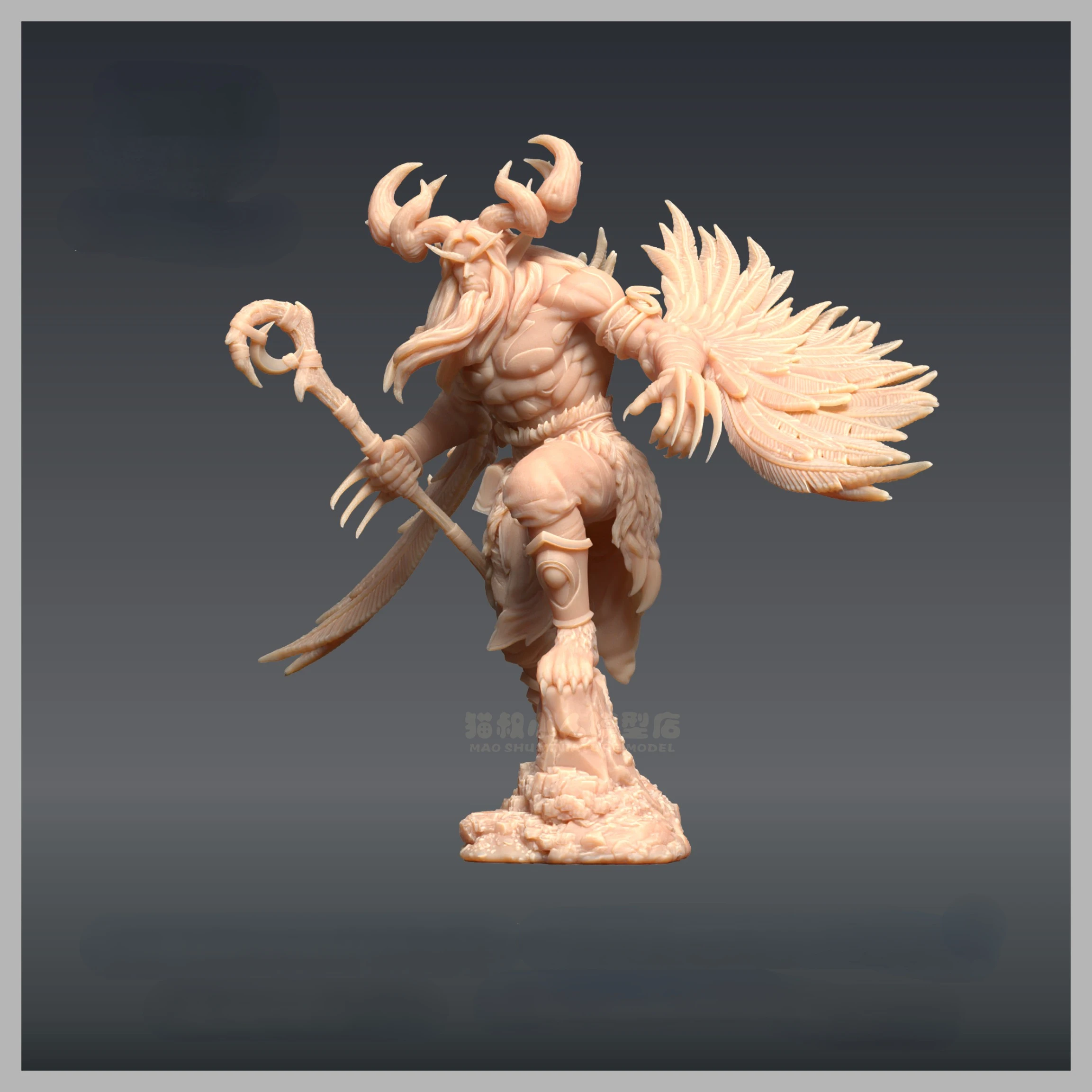 Game Anime peripheral figure WOW Malfurion Stormrage 1:43/Other size Colorless model hand do Hobby DIY toys