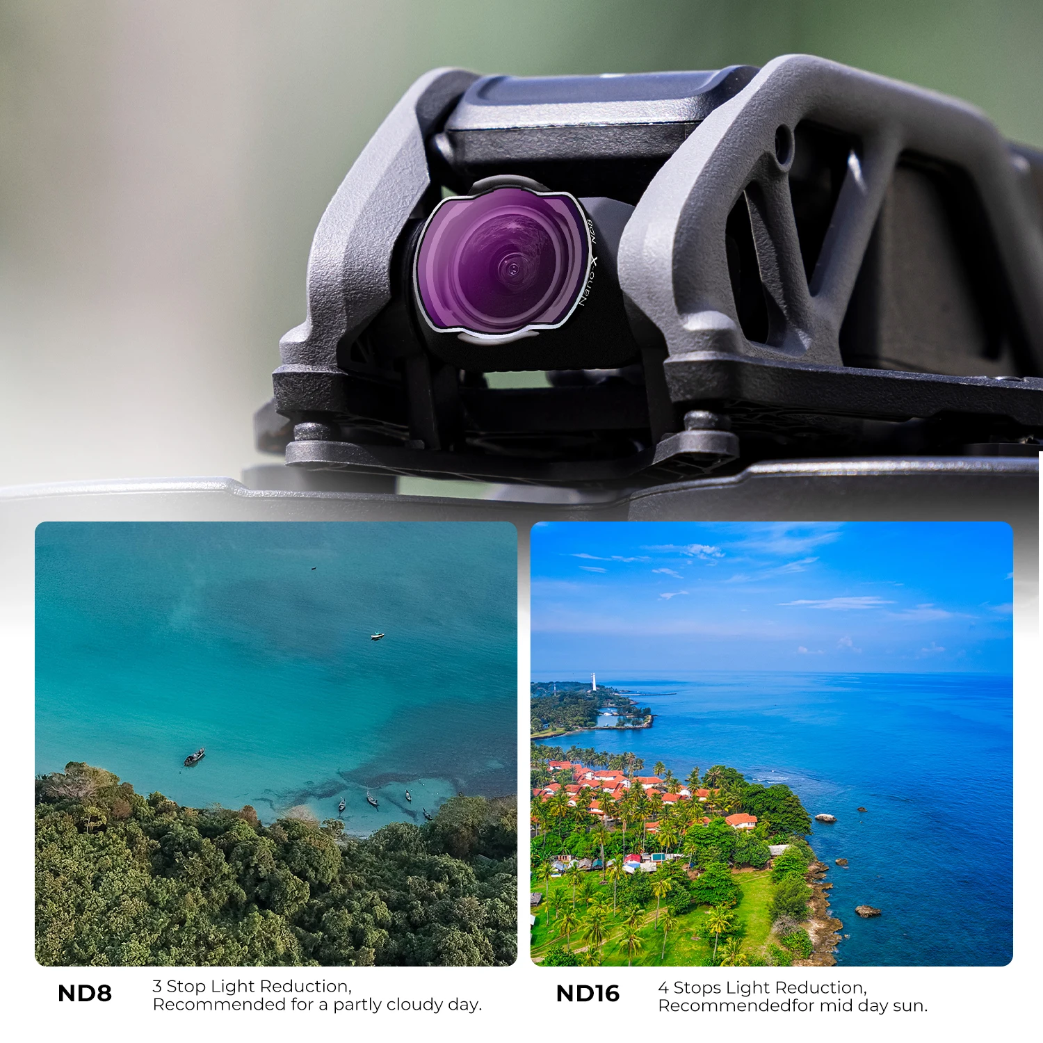 K&F Concept Filters Kit for DJI Avata Drone Filter Set 3pcs CPL ND8 ND16 Camera Optical Glass Lens DJI Drone Accessories Protect