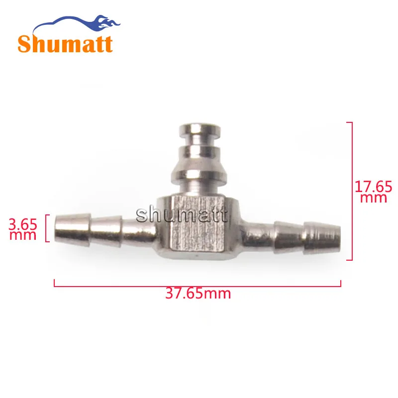 10pcs China Made New Diesel Fuel Injector Return Oil Pipe T Type Iron Tee Joint For 110 Series Injections 10pcs/Bag