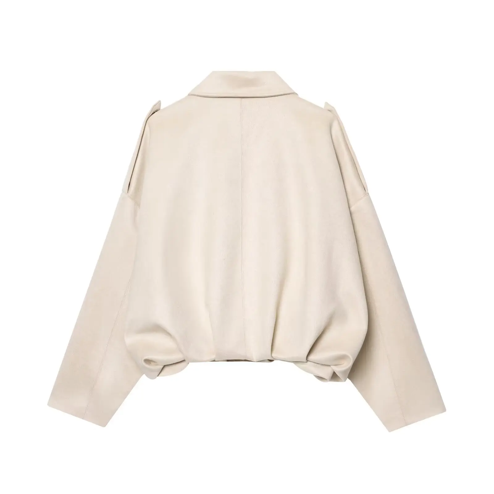 Einfache und modische kurze Jacken mit Stehkragen-Sweatshirts für Damen mit Design und Temperament zum Pendeln