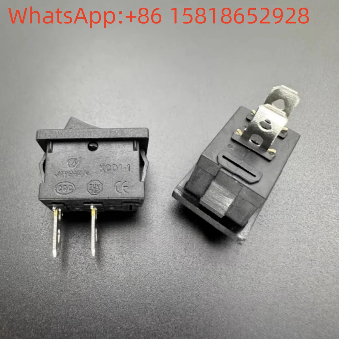 5 pieces of JINGHAN KCD1-1 rocker boat-shaped switch button, 2 poles 2 positions 10A boat-shaped power toggle button