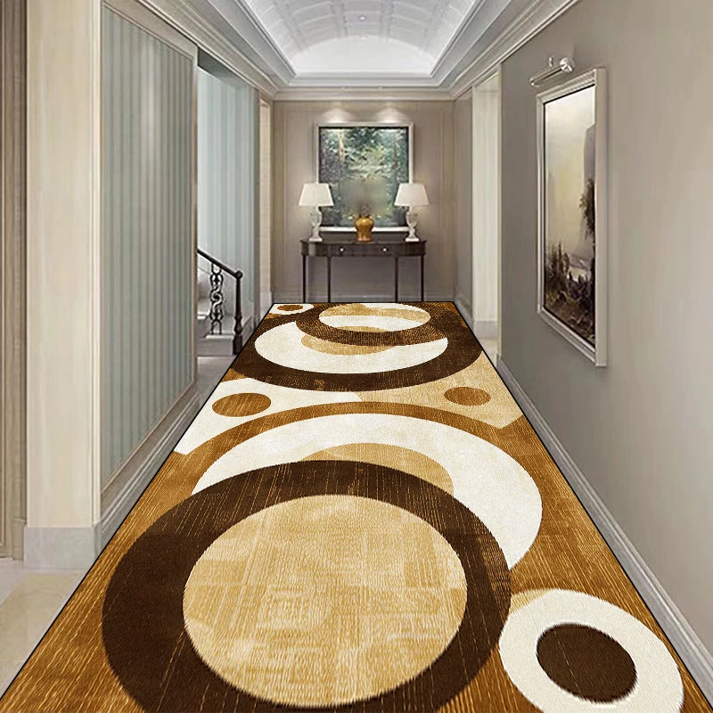 Nordic Geometry Hallway Carpet Living Room Aisle Runner Rugs Light Luxury Long Corridor Carpet Home Room Doorway Floor Mat