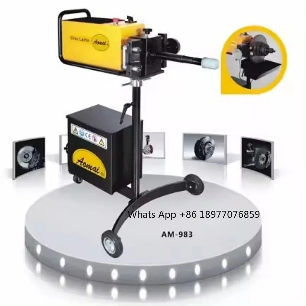 AM-983 Dual Function On&Off Car Brake Disc Machine Grinding Disc Machine Optical Brake Disc Machine AM983 AM-983GD