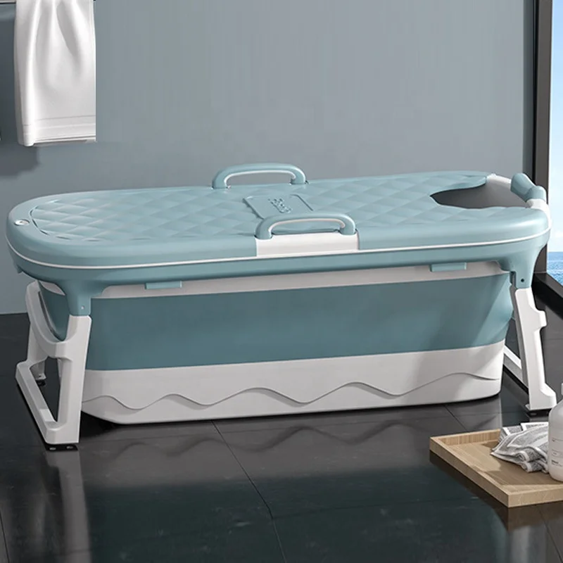 2022 hot sale new design large 150CM portable foldable bathtub for adults plastic drop shipping