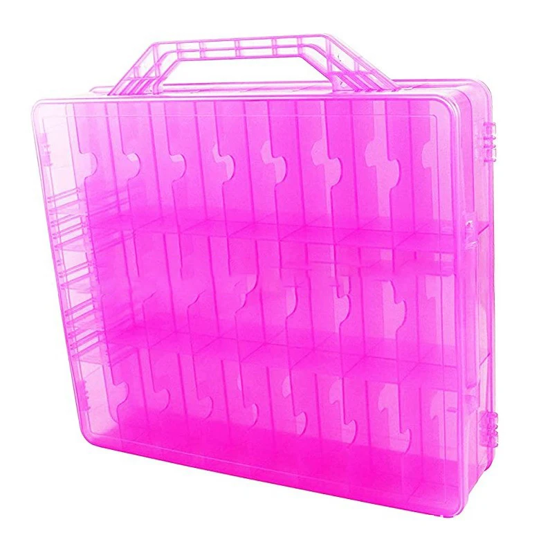 48 Grid Double-Sided Storage Organizer/Box,Removable Dividers for Embroidery and Sewing Threads,Needles,Beads,Small Crafts & Toy