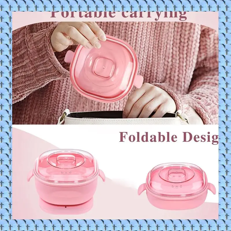 

NOCM Portable Silicone Warmer For Wax Foldable Wax Heater Hair Removal Wax Machine Body Epilator Paraffin For Travel