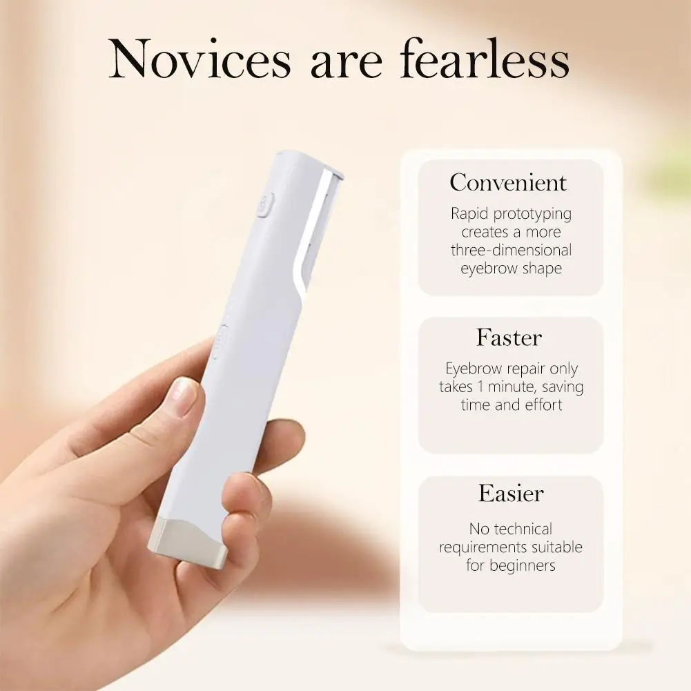 Faca elétrica ultrassônica de fluff com luz, faca feminina, faca de barbear, danificando, sem aparar sobrancelhas, facial i4q5