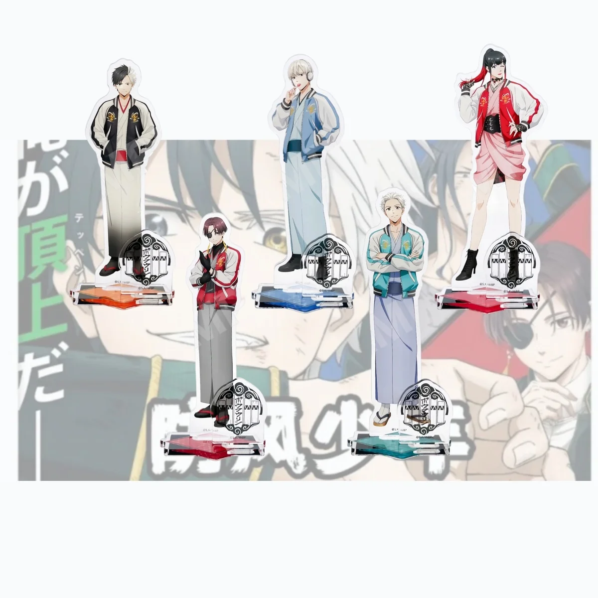 15cm WIND BREAKER Acrylic Stand Haruka Sakura Hot-Blooded Battle Anime Peripheral