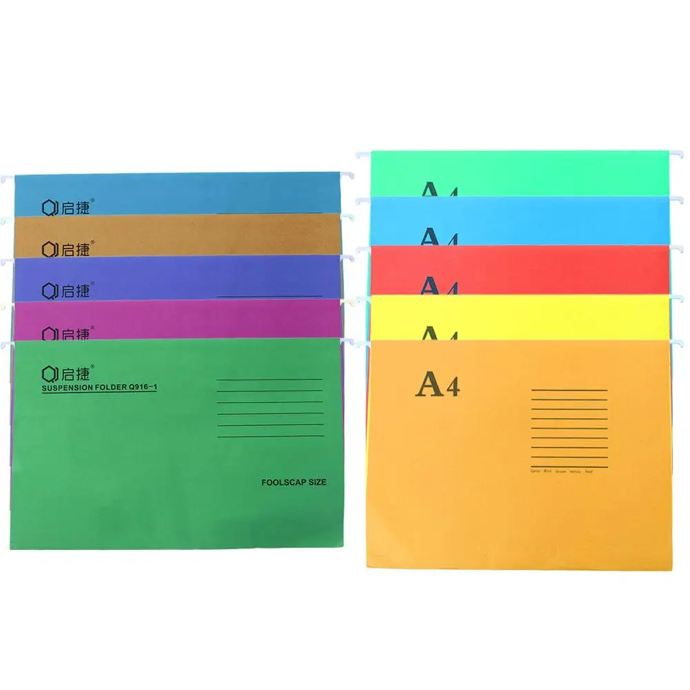 A4 FC Size Documents Holder Documents Organizer Hanging File Holder File Folders A4 Suspension Files Suspension Folder