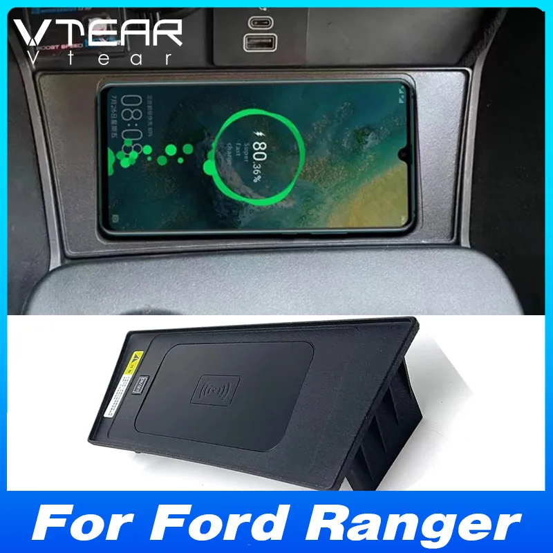 

For Ford Ranger (2023-2025) Wireless Car Charger - Fast Charging Mobile Phone Panel Adapter | Car Modification Accessory
