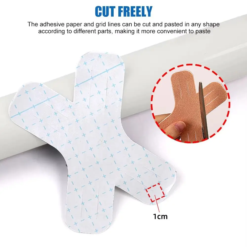 10Pcs/Set Waterproof Gym Kinesiology Tape Breathable Precut Athletic Sports Tape Self-adhesive Relieve Muscle Soreness