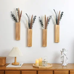 Fioriera da parete in legno piante di fiori artificiali portapiante in legno vaso tascabile appeso soggiorno camera da letto sala da pranzo arredamento bagno