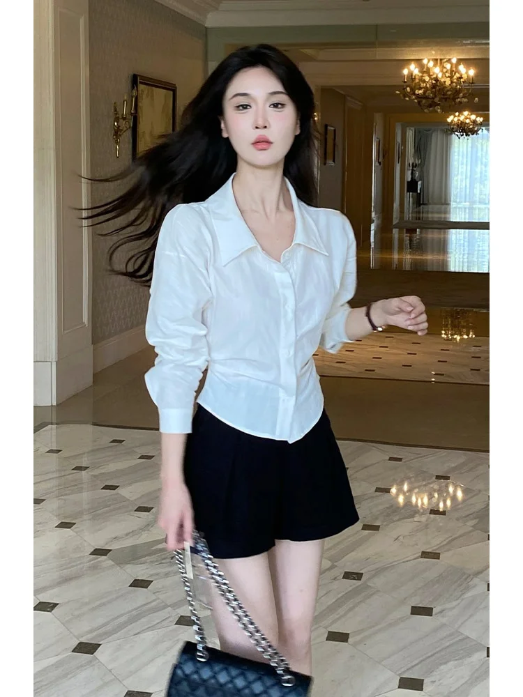 

Современный женский топ без рукавов из льняной смеси, приталенный, белый, для ранней осени, в повседневном стиле, модный, облегающий