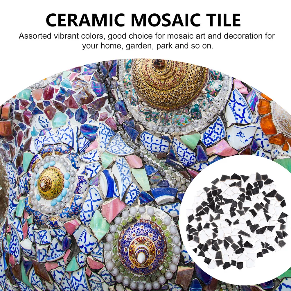 

Unique DIY Mosaic Stones Durable Ceramic Tiles Assorted Colors Creative Home Garden Decoration Unique DIY Stones