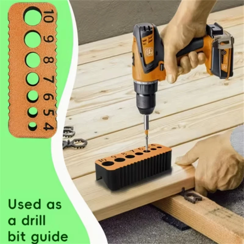 Drill Guide For 4/5/6/7/8/9/10mm Holes Drill Bit DIY Drill Jig Block Joints Tool Multifunctional Precision Accessory
