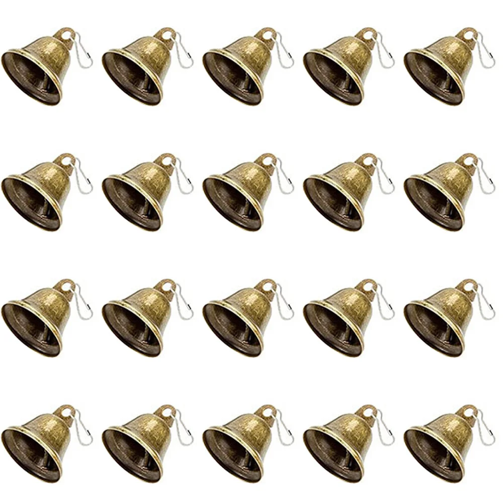 

20Pcs Metal DIY Craft Bells Retro Small Bells Decorative Xmas Tree Bell Charms Hanging Bell Pendants Christmas DIY Ornament