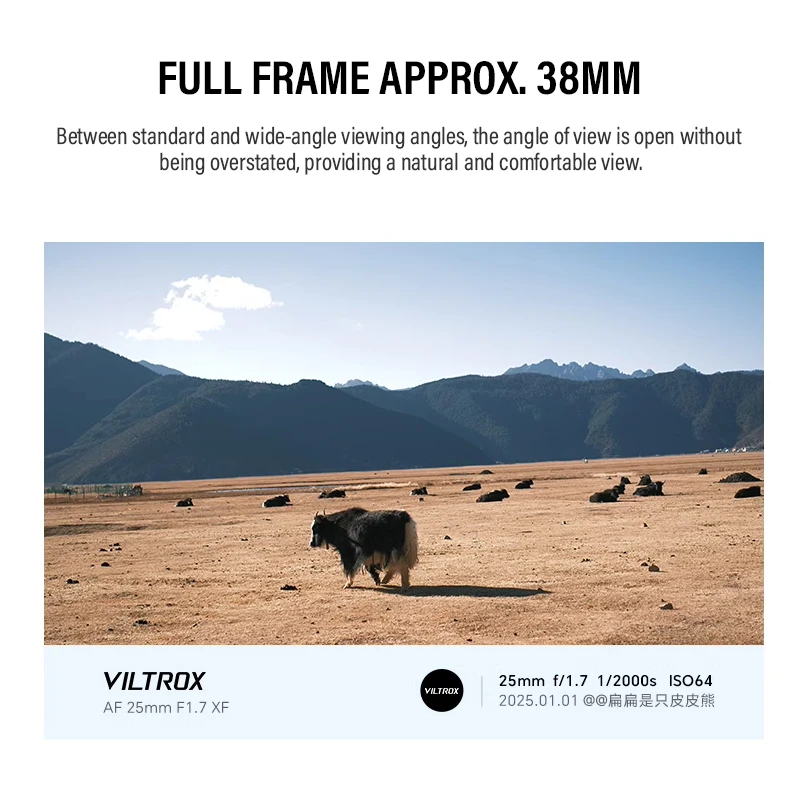 Viltrox AF 25mm F1.7 APS-C Portrait Street Lens for Sony ZVE10 A6400 A6500 A7C2 Fuji X-T5 X-T30 Nikon ZFC Z50 Auto Focus Lens