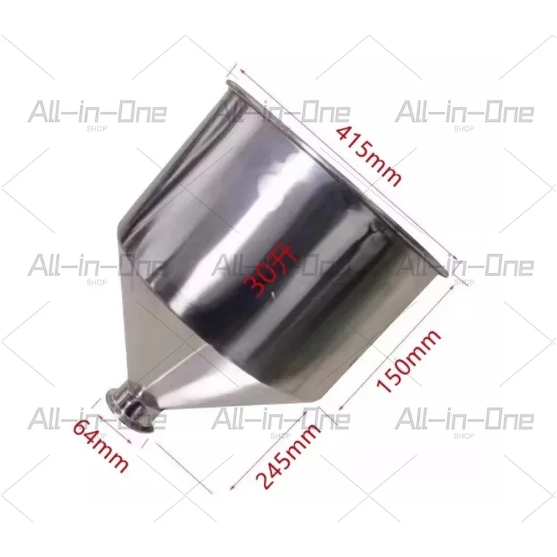 30L 40L 50L Stainless Steel Hopper and Feed Cylinder, In Stock Accessories for Filling and Canning Machine