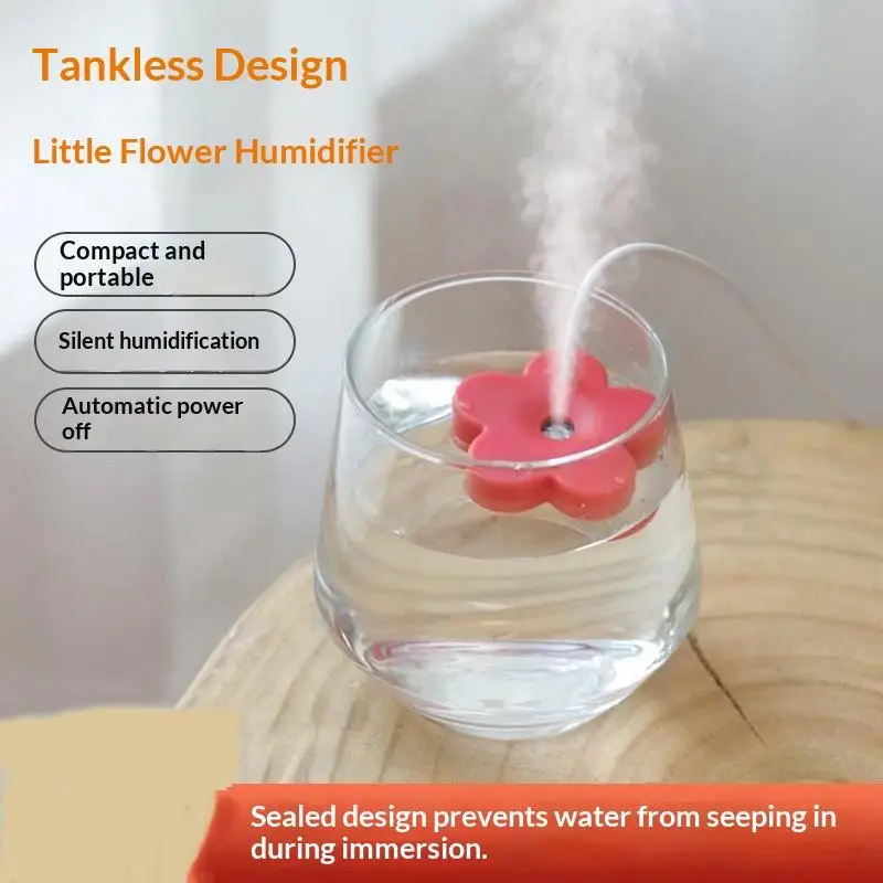 Mini USB Aromatherapy Humidifier Portable Timed Mute Mist Diffuser  Auto Shut Off for Bedroom