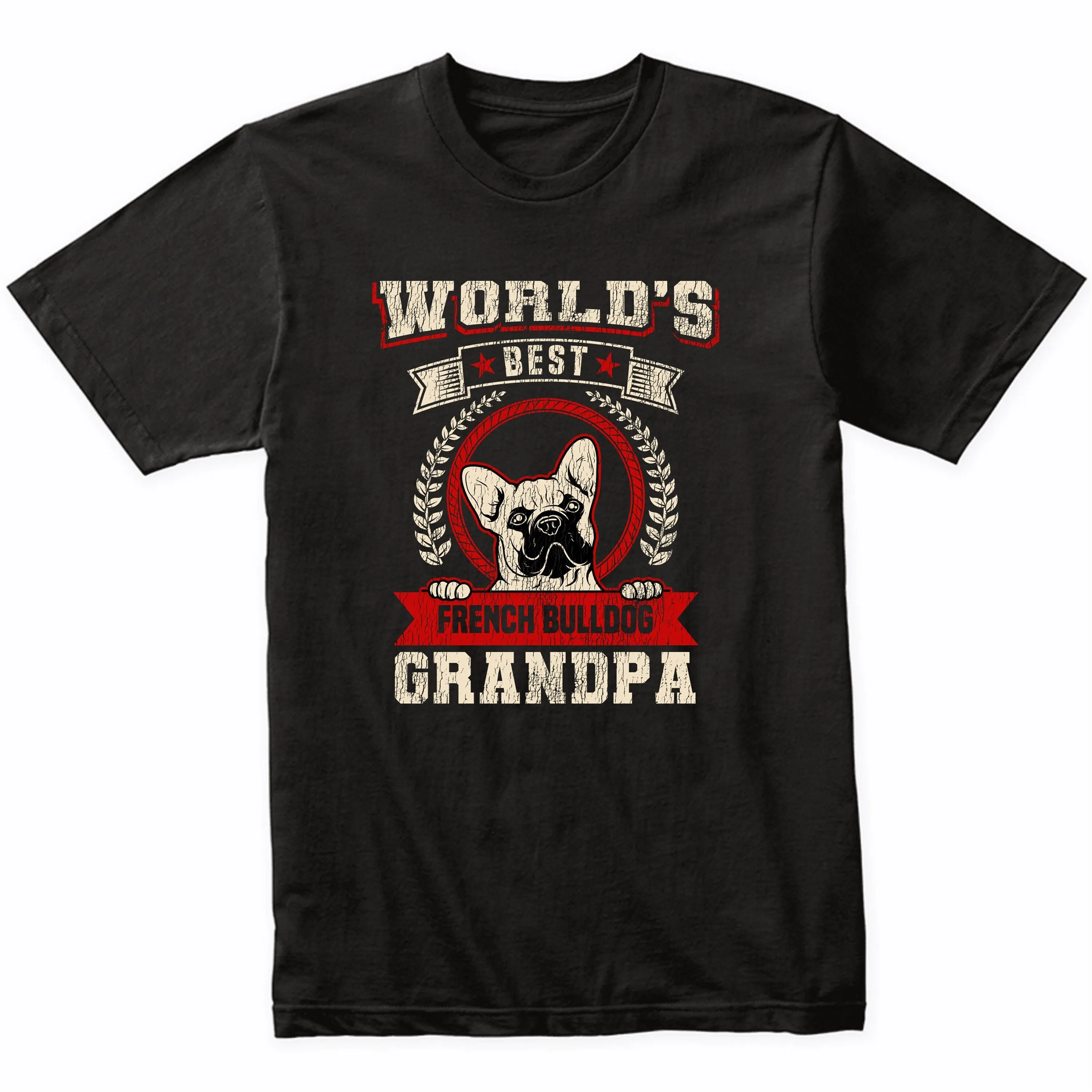 World's Best French Bulldog Grandpa Dog Breed T Shirt