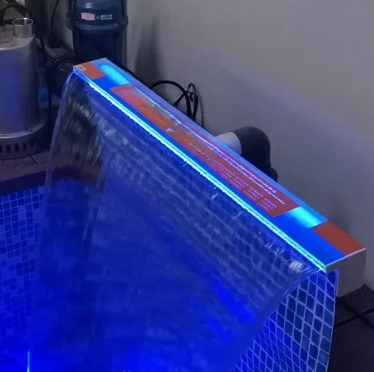 Factory supplied water downgrade IP68 remote control DC 12V 4w 300mm acrylic waterfall pool wall