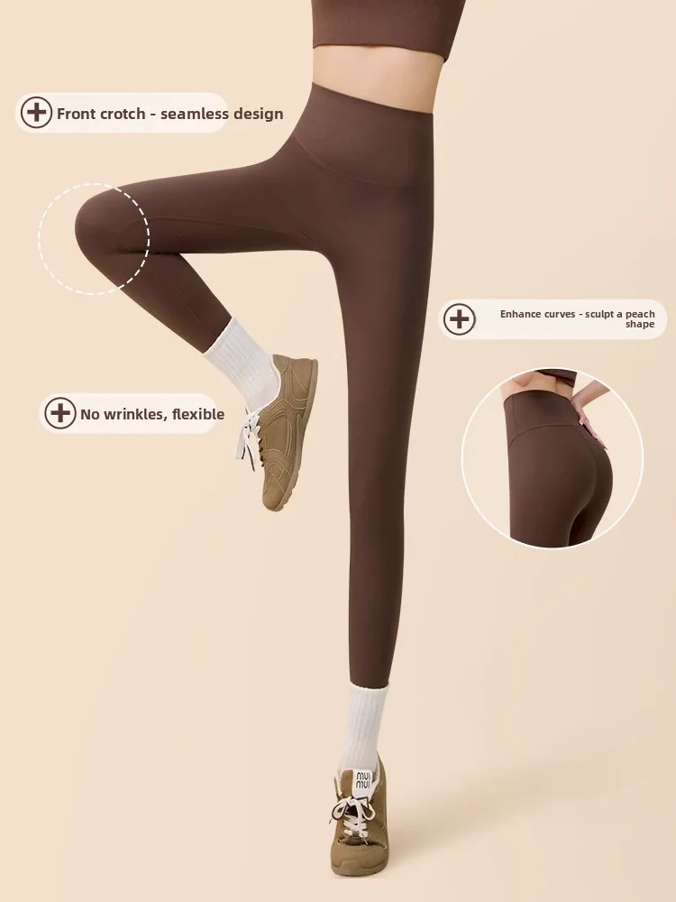 Legginsy damskie z wysokim stanem, ocieplane, z podszewką, modelujące sylwetkę, do jogi, na wiosnę, jesień i zimę.