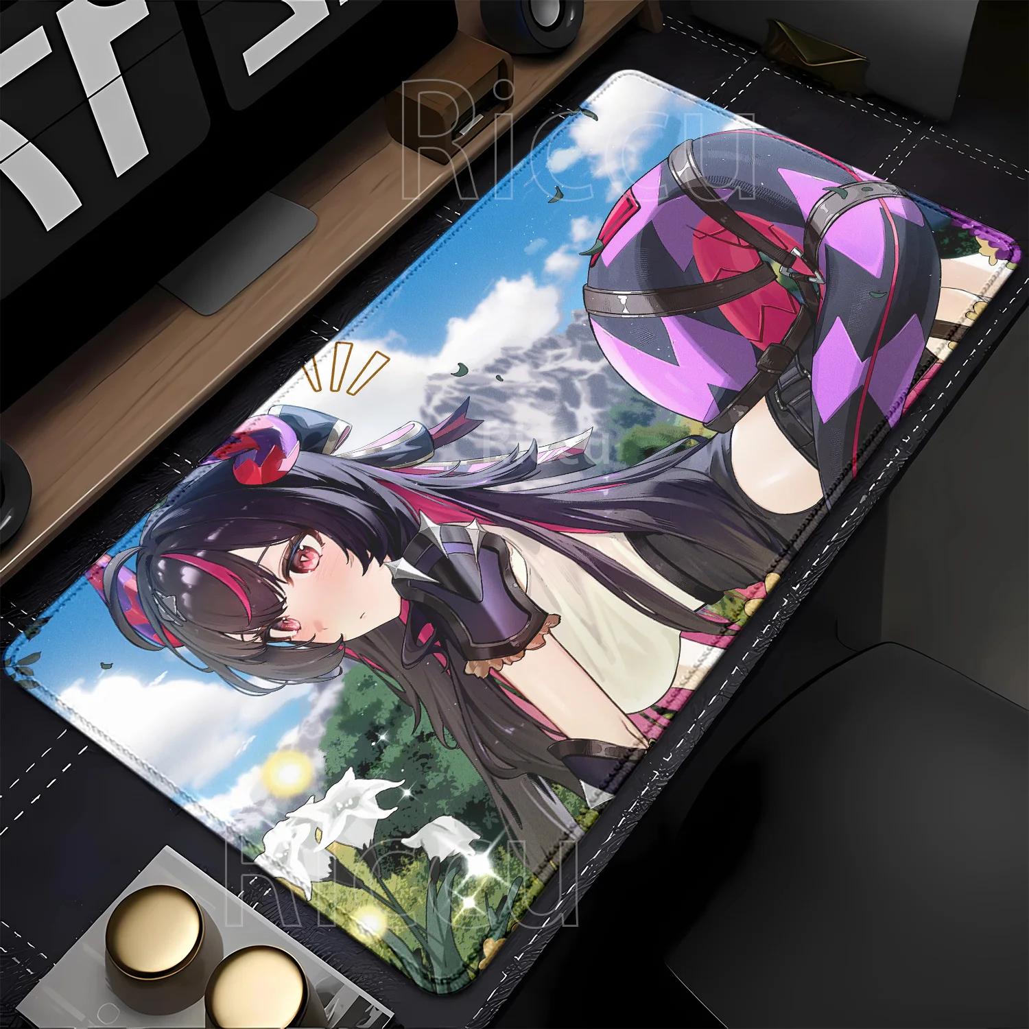 NTE Anime Girl Shinku Neverness To Everness Mouse Pad Non-Slip Base Rubber Office Mousepad Gaming HD Printing Overlock Desk Mat